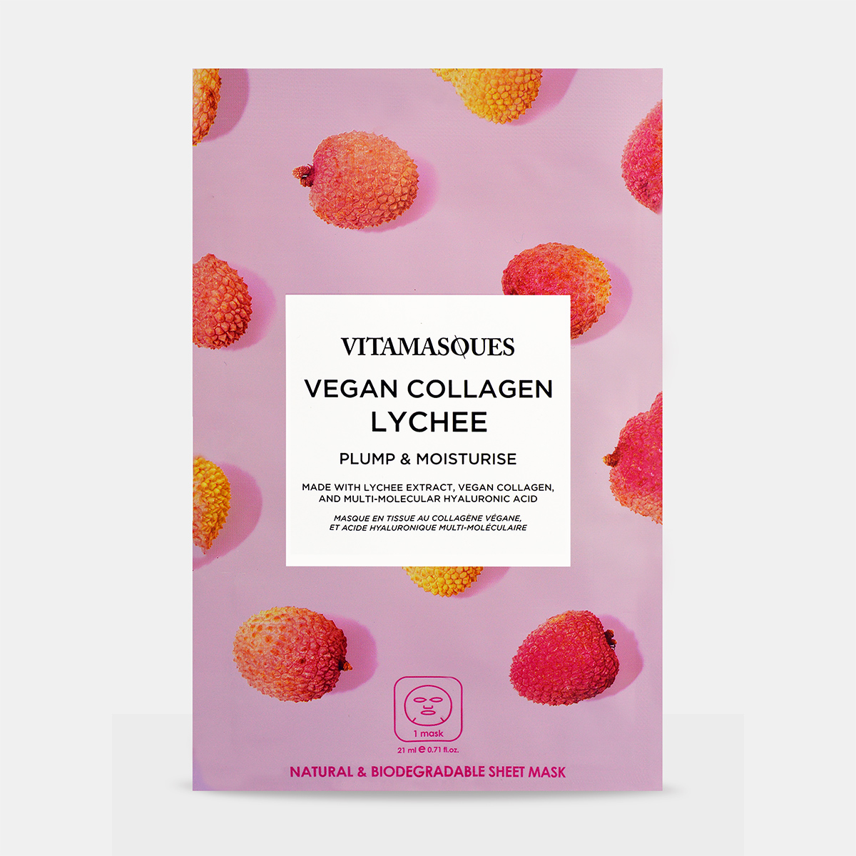 Vegan collagen lychee mask