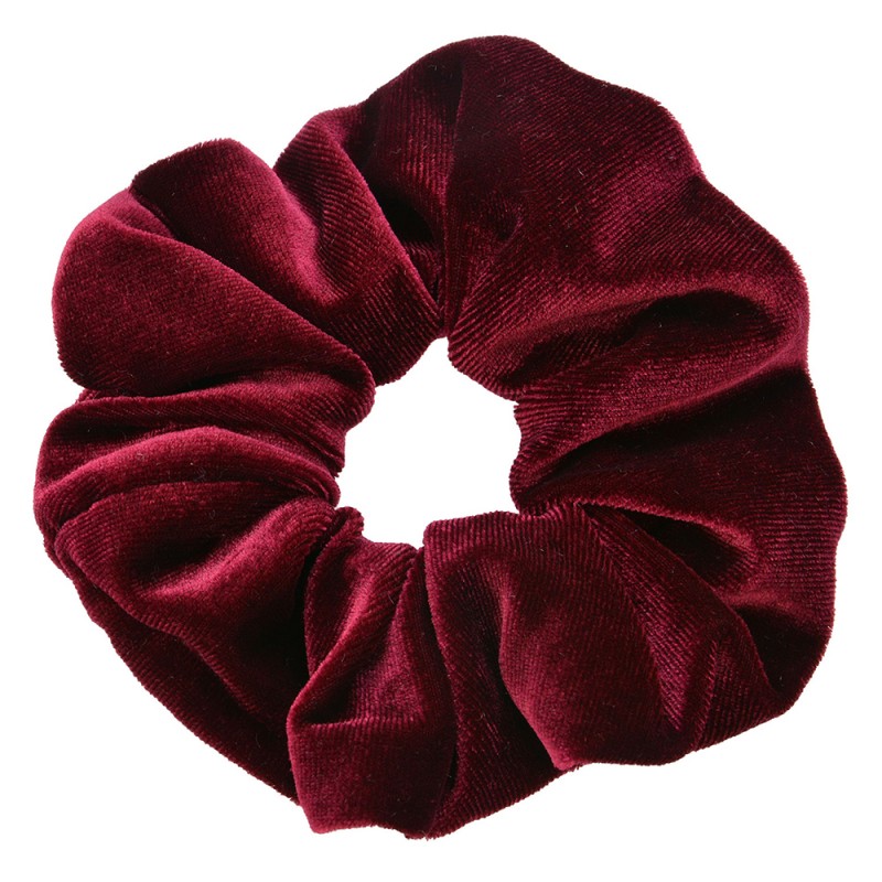 Rood scrunchie velvet